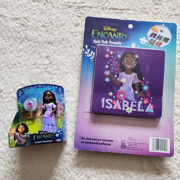 New Disney Encanto Mirabel Isabella Antonio toys bundle Popit bath toy mini doll - Picture 4 of 4